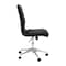 Flash Furniture Black Mid-Back Armless LeatherSoft Office Chair GO-21111-BK-GG - alternate 6